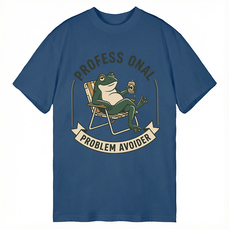 Modecanvas Professional Problem Avoider Frog DTG Printing Classic T-Shirt-modecanvas