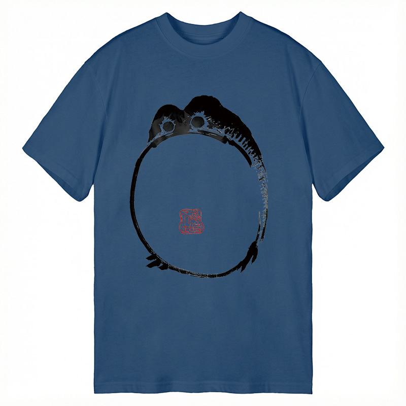 Modecanvas Sad Frog Japanese Art DTG Printing Classic T-Shirt-modecanvas
