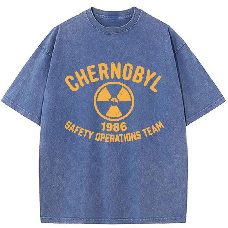 Modecanvas Chernobyl 1986 DTG Printing Washed T-Shirt