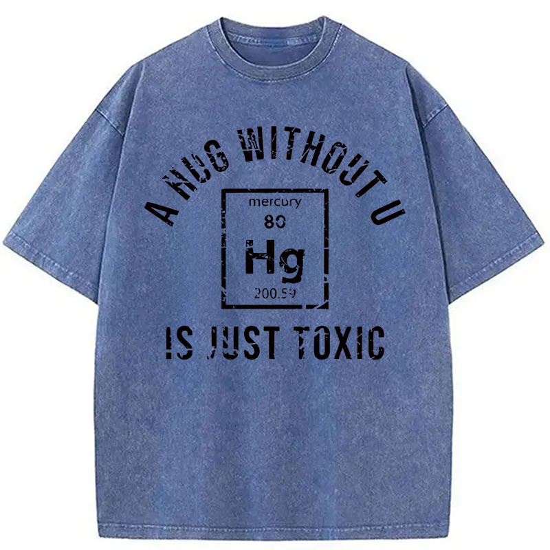 Modecanvas Toxic Chemistry DTG Printing Washed T-Shirt