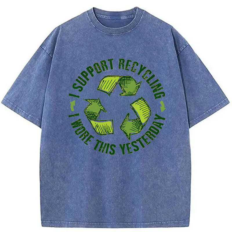 Modecanvas Eco Humor DTG Printing Washed T-Shirt