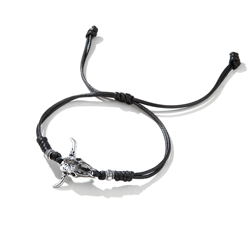 Modecanvas Demon Minotaur Braided Bracelet-modecanvas