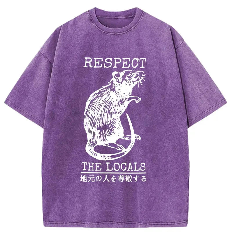 Modecanvas Esteem Local Rats Washed T-Shirt