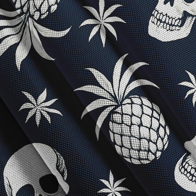 Modecanvas Pineapple Skull Aloha Hawaiian Shirt