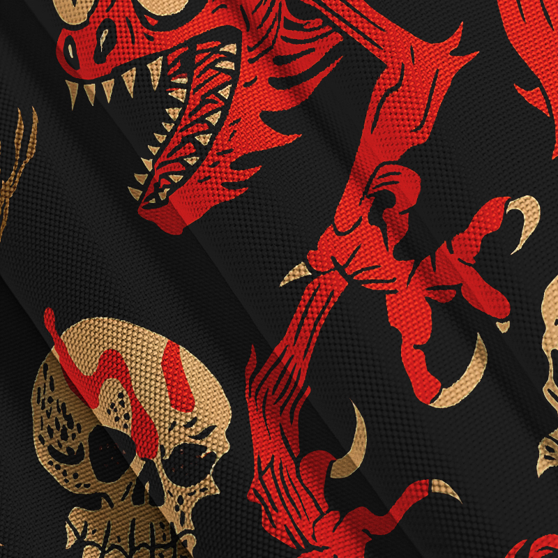 Modecanvas Retro Halloween Fusion Hawaiian Shirt
