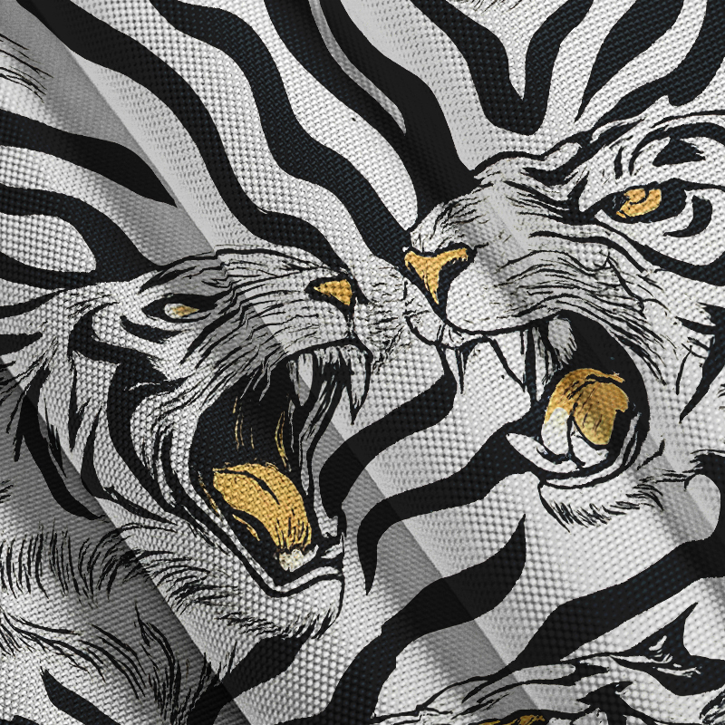 Modecanvas Roaring Tiger Aloha Hawaiian Shirt