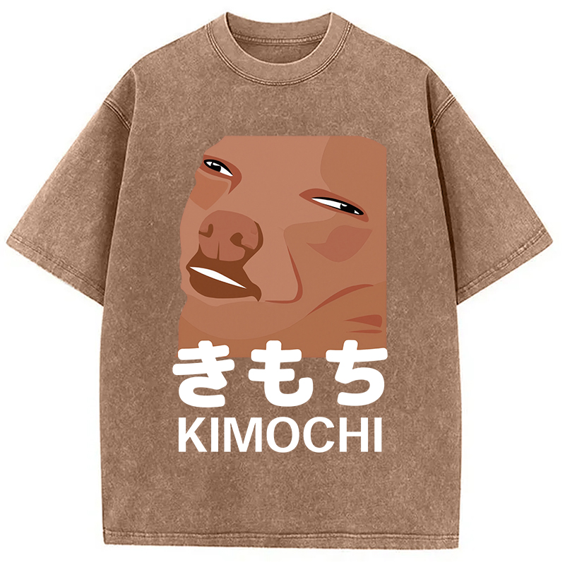 Modecanvas Kimochi Japanese Meme Washed T-Shirt