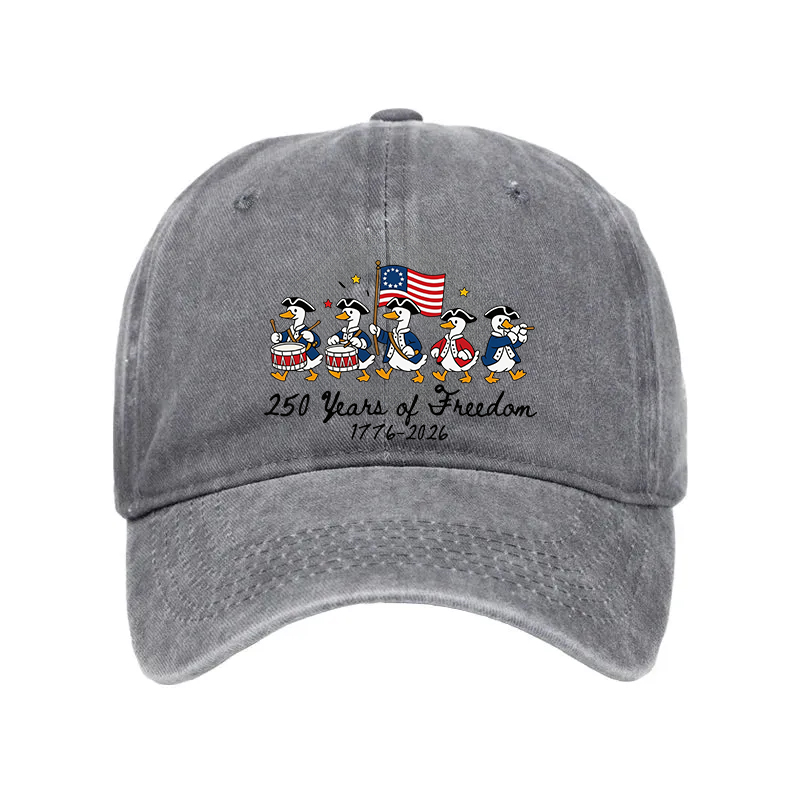 Modecanvas American 250th Anniversary Funny Goose Washed Cap