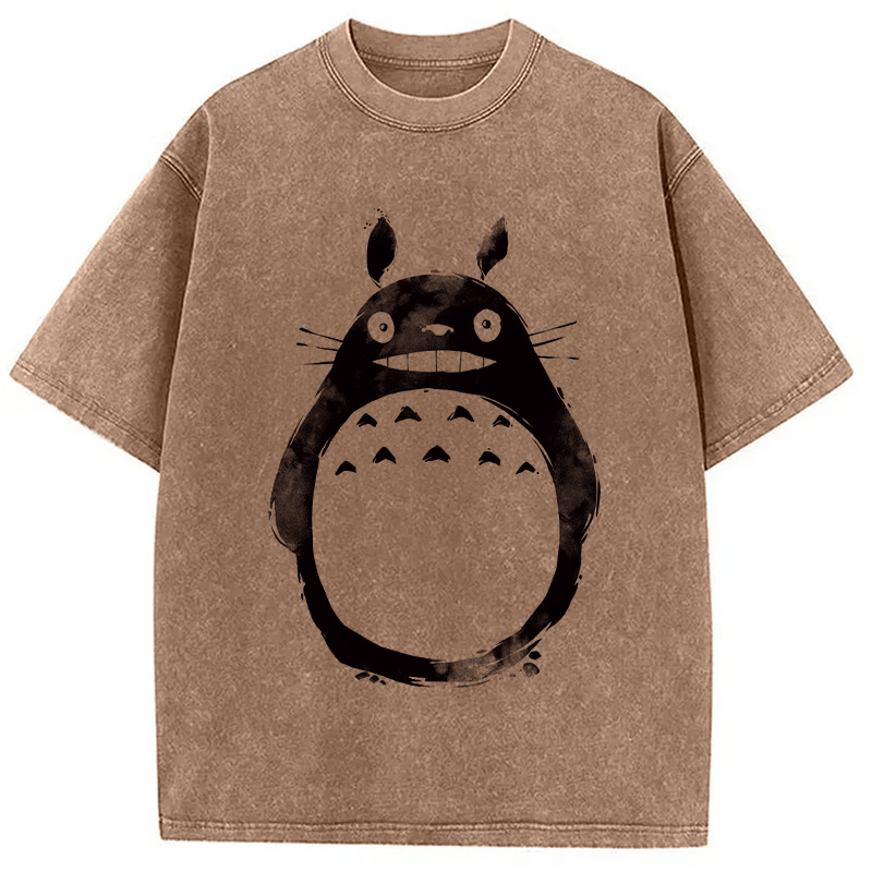 Modecanvas Forest Spirit Ink Washed T-Shirt