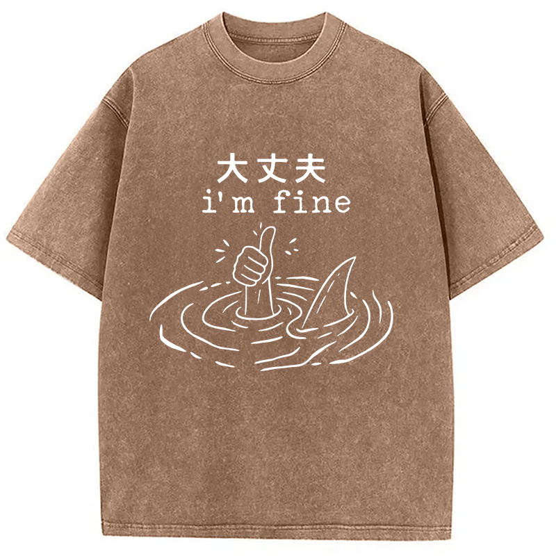 Modecanvas People In Danger Washed T-Shirt