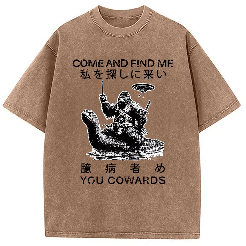 Modecanvas Come and Find Me You Washed T-Shirt