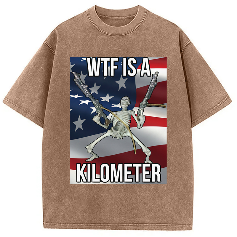 Modecanvas WTF Is A Kilometer Washed T-Shirt