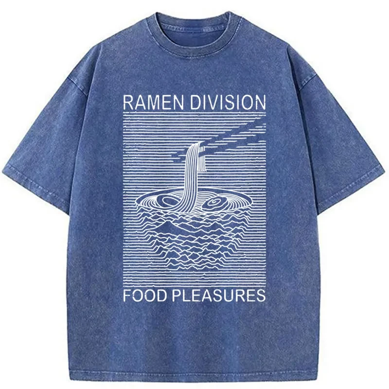 Modecanvas Ramen Division Food Pleasures Washed T-Shirt