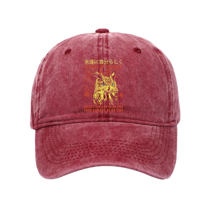 Modecanvas Always Be Yourself Japanese Washed Cap-modecanvas