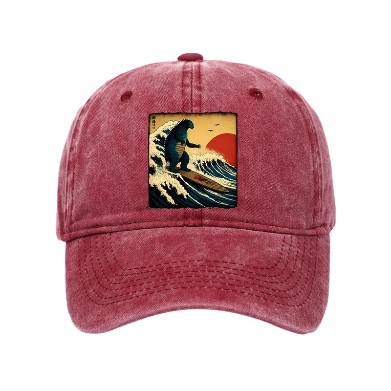 Modecanvas The Great Wave Washed Cap-modecanvas