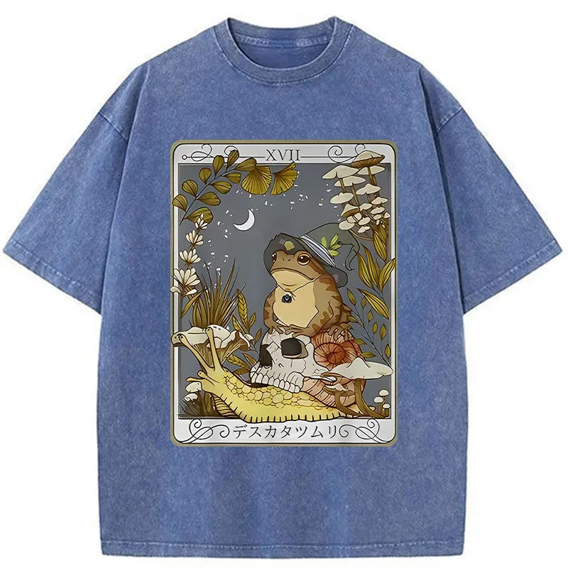 Modecanvas Magic Frog Japanese Washed T-Shirt
