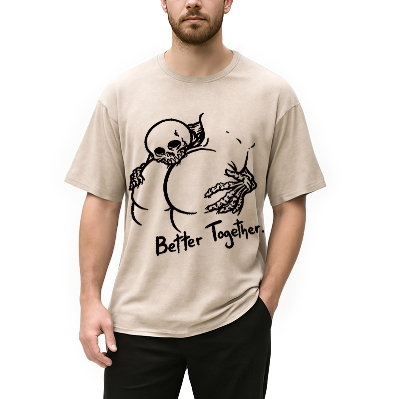 Modecanvas Better Together DTG Printing Washed T-Shirt