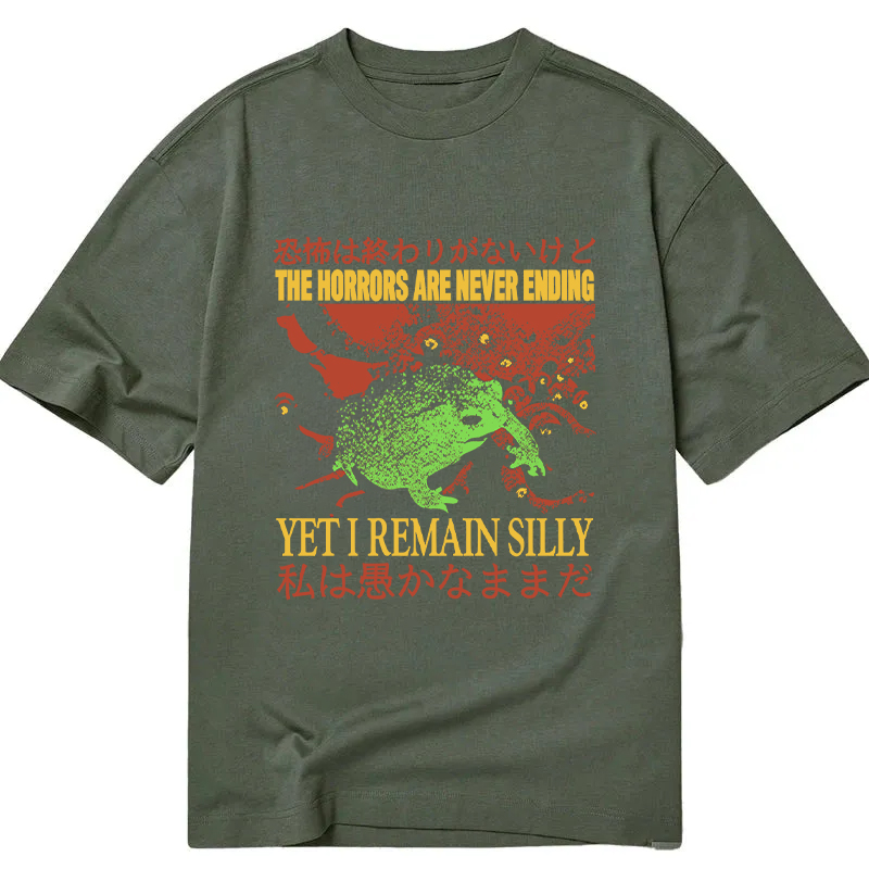 Modecanvas The Horrors are Never Ending DTG Printing Classic T-Shirt-modecanvas