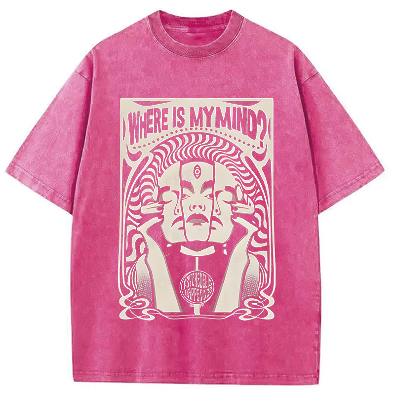 Modecanvas Where Is My Brain Washed T-Shirt-modecanvas