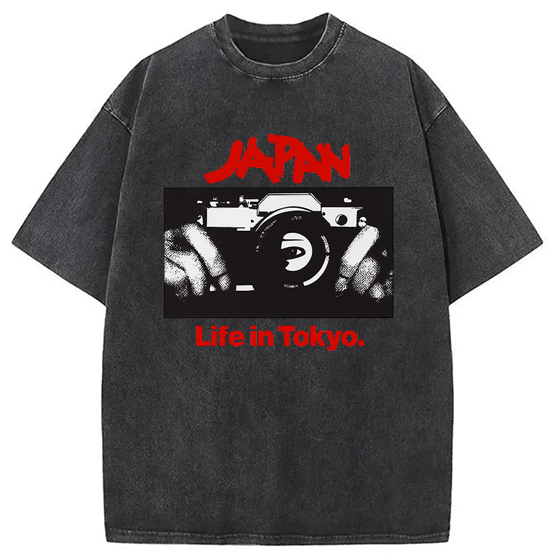 Modecanvas Japan Life in Tokyo Sylvian Synth Washed T-Shirt