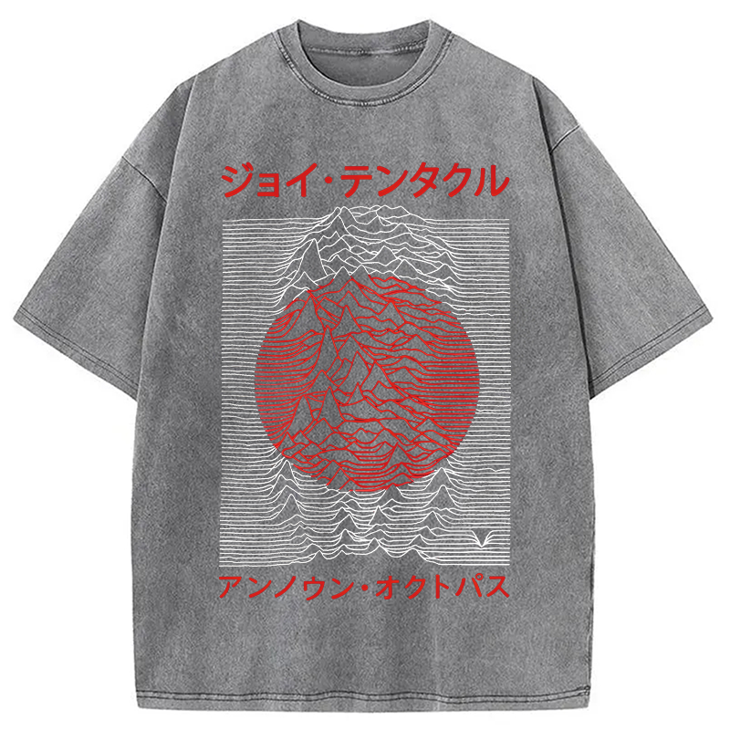 Modecanvas Retro Music Washed T-Shirt