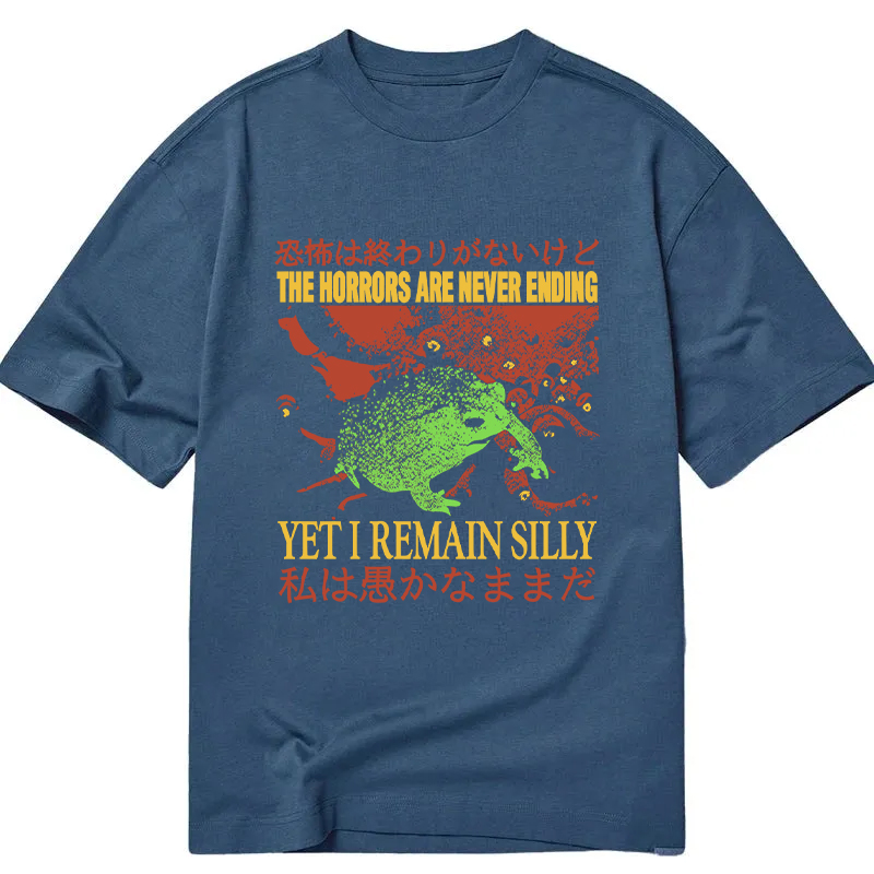 Modecanvas The Horrors are Never Ending DTG Printing Classic T-Shirt-modecanvas