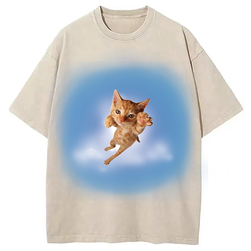 Modecanvas Pounce? More Like flounce DTG Printing Washed T-Shirt