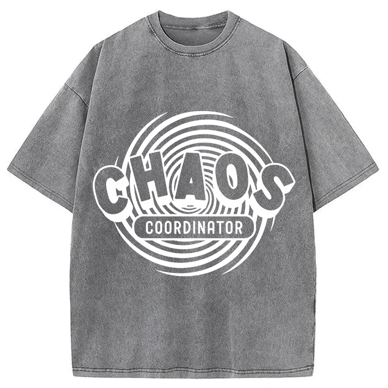 Modecanvas Chaos Coordinator DTG Printing Washed T-Shirt
