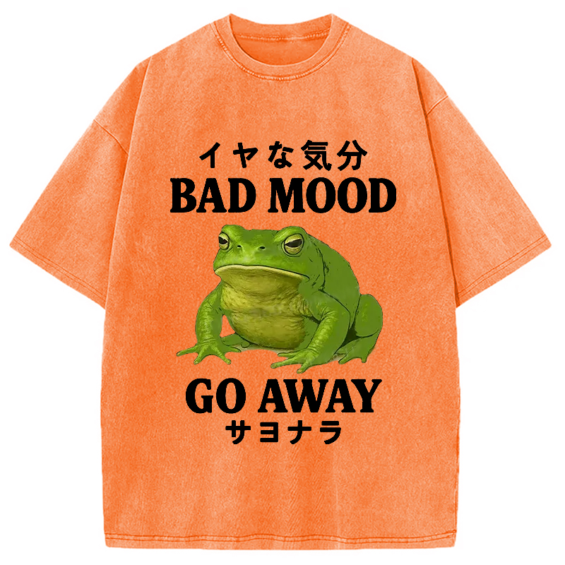 Modecanvas Goodbye To Bad Moods Washed T-Shirt