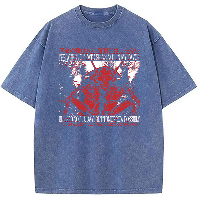 Modecanvas The Wheel Of Fate Cockroach Washed T-Shirt