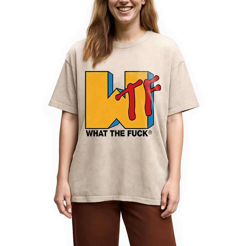Modecanvas WTF DTG Printing Washed T-Shirt