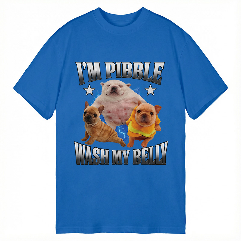 Modecanvas Im Pibble Wash My Belly Funny Dog DTG Printing Classic T-Shirt-modecanvas