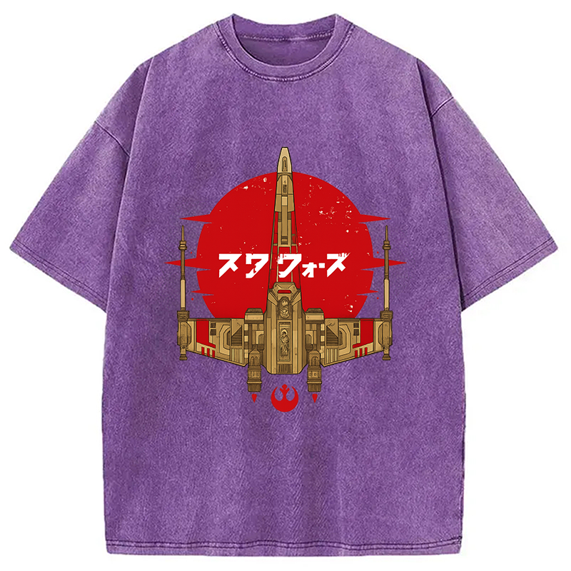 Modecanvas Ancient Starfighter Vintage Washed T-Shirt