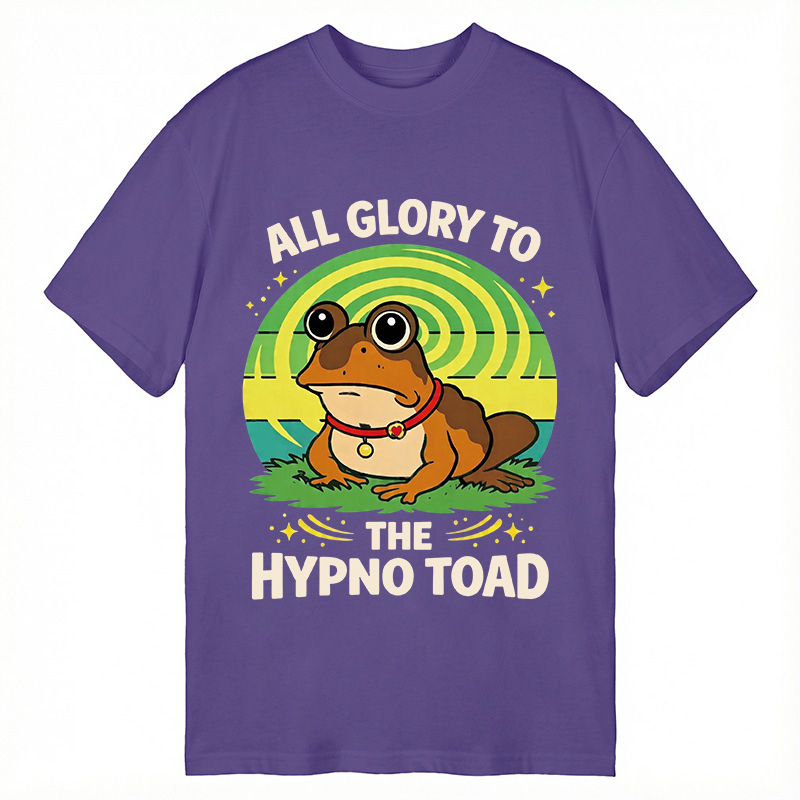 Modecanvas Funny All Glory To The Hypno Toad DTG Printing Classic T-Shirt-modecanvas