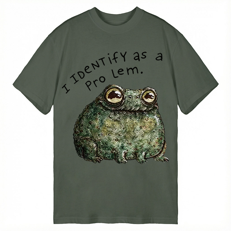 Modecanvas Sarcastic Frog Self Deprecating DTG Printing Classic T-Shirt-modecanvas