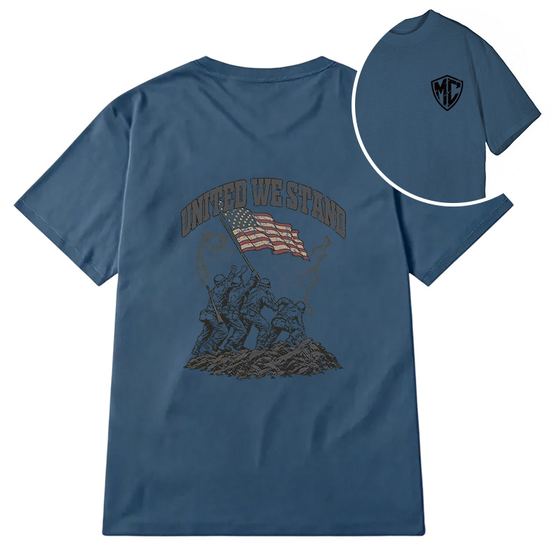 Modecanvas United We Stand DTG Printing Back Classic T-Shirt