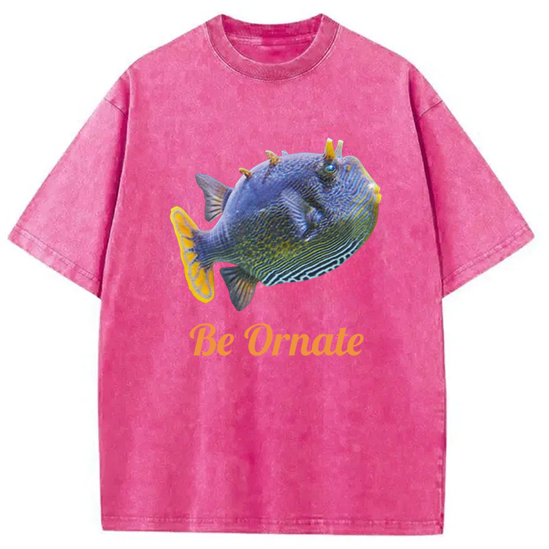 Modecanvas Be Ornate DTG Printing Washed T-Shirt