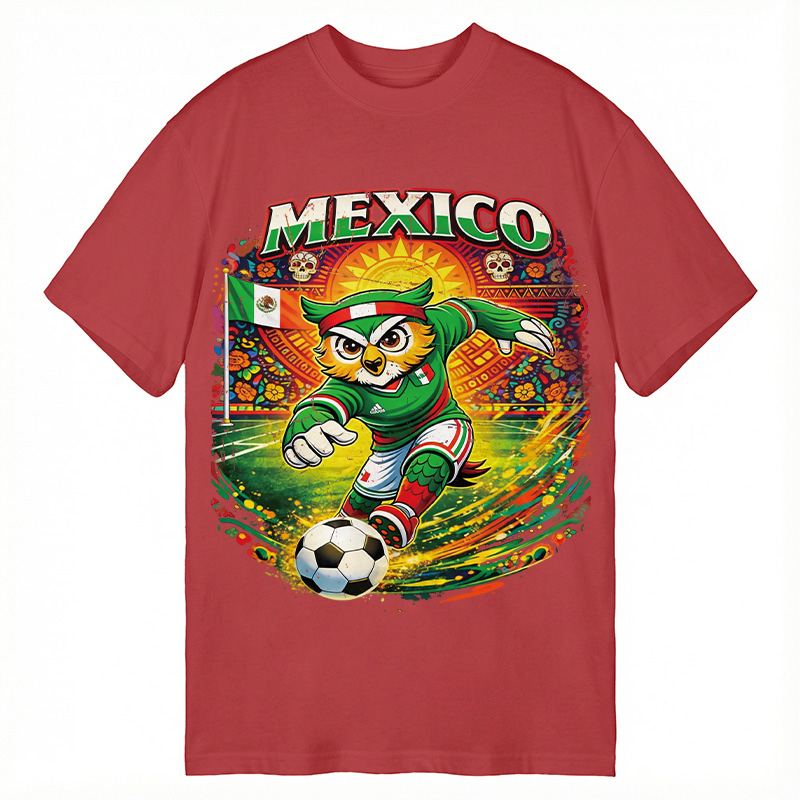 Modecanvas Mexico Soccer DTG Printing Classic T-Shirt-modecanvas