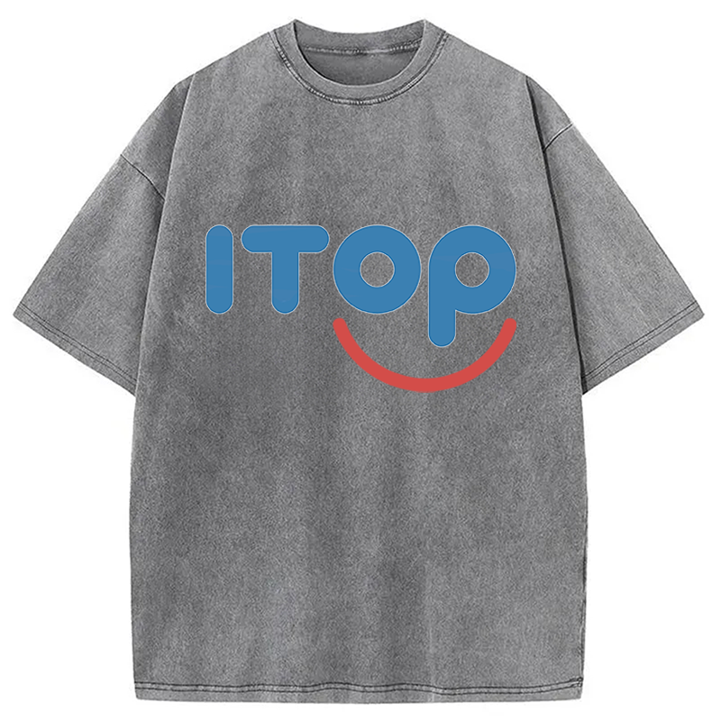 Modecanvas ITOP Parody Lesbian DTG Printing Washed T-Shirt