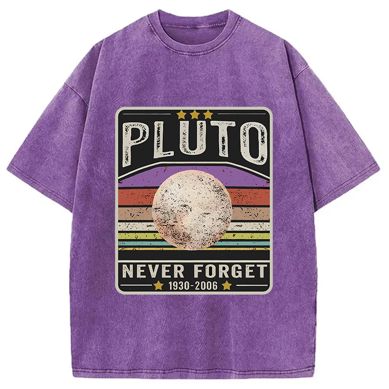 Modecanvas Always a Planet in Our Hearts Washed T-Shirt-modecanvas
