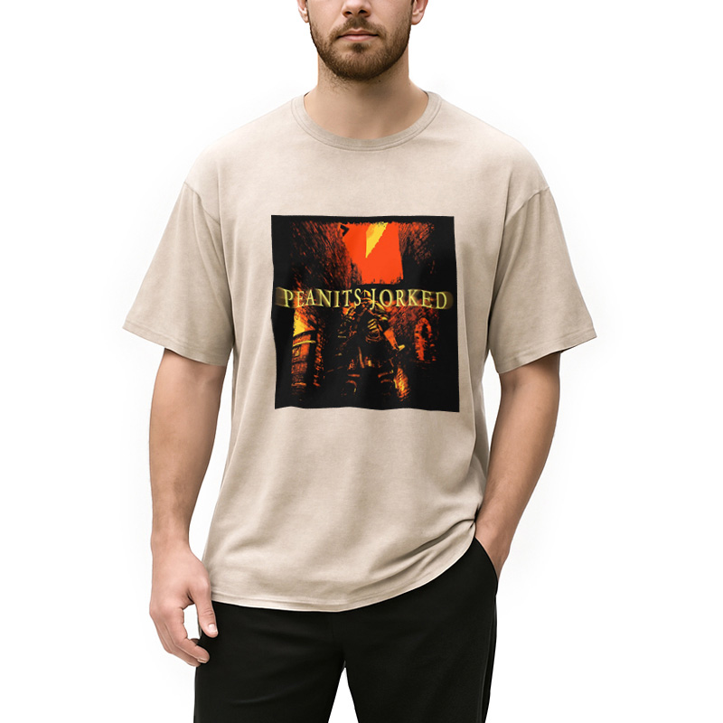 Modecanvas PEANITS JORKED Washed T-Shirt