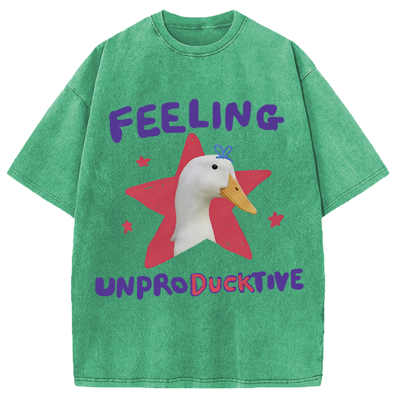 Modecanvas Feeling unproDUCKtive DTG Printing Washed T-Shirt