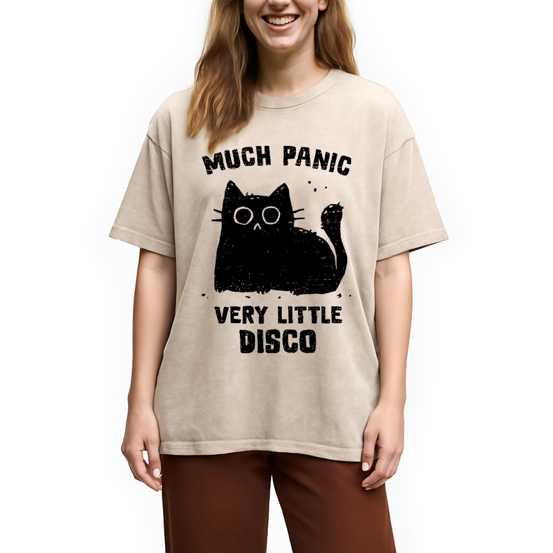 Modecanvas More Disco Funny Washed T-Shirt