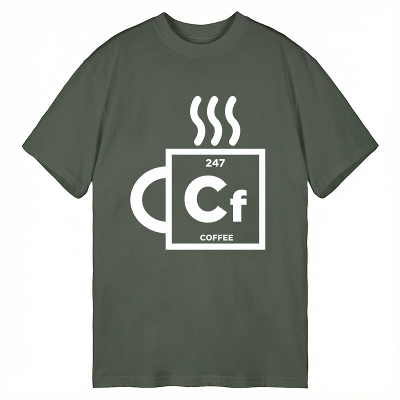 Modecanvas Coffee Element DTG Printing Classic T-Shirt-modecanvas