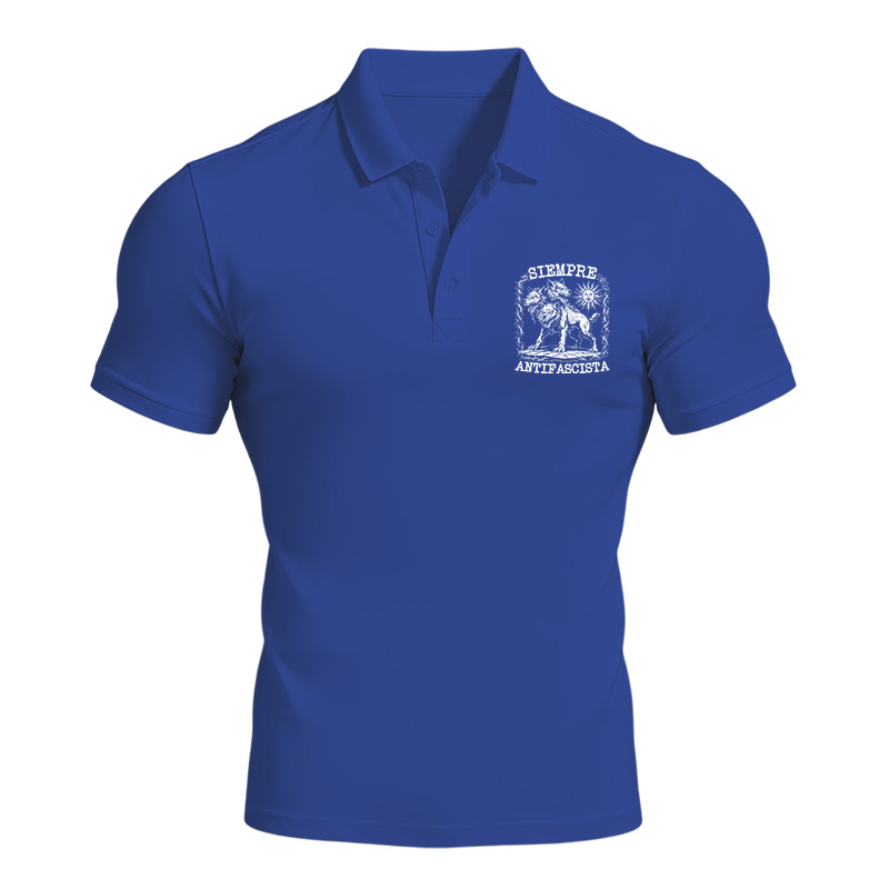 Modecanvas Siempre Antifascista Anti Racist Polo Shirt