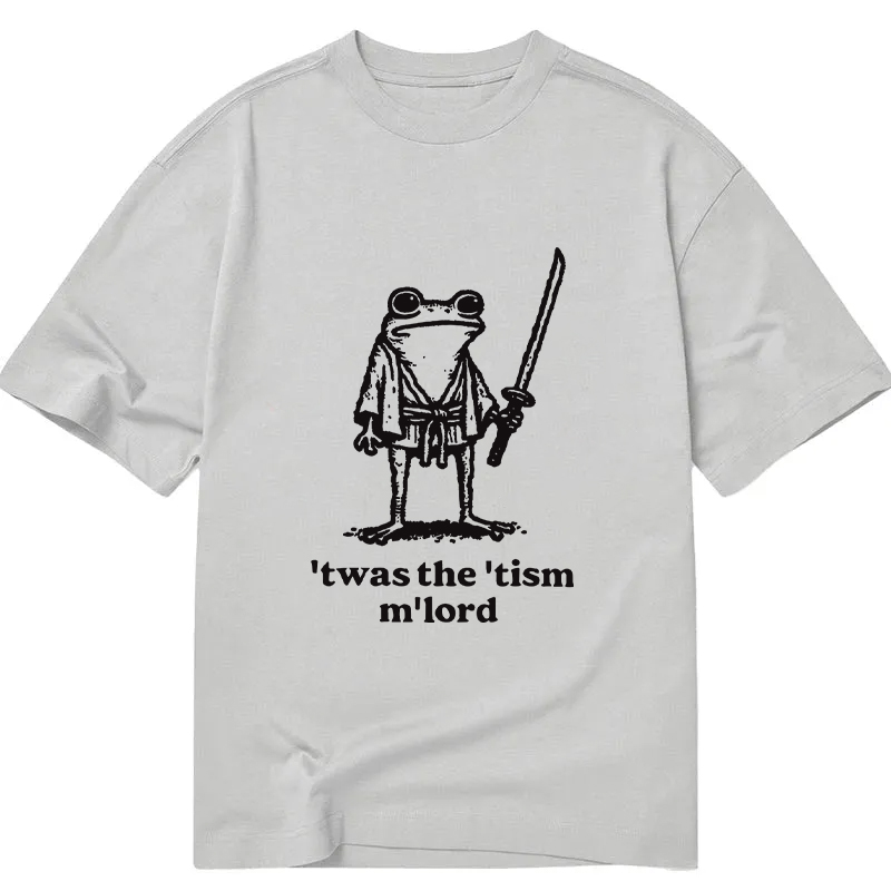 Modecanvas Focused Samurai Frog DTG Printing Classic T-Shirt-modecanvas