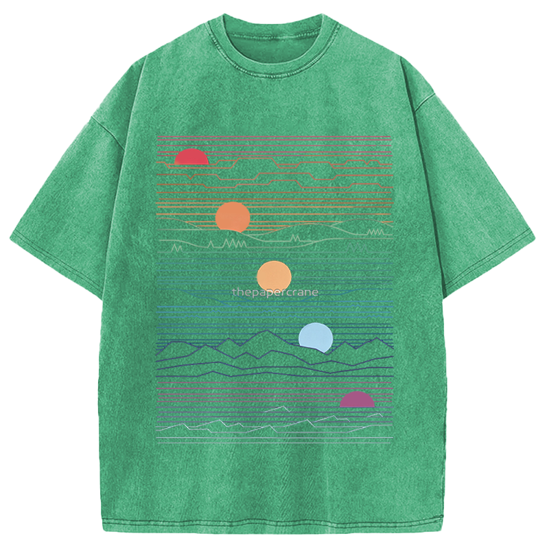 Modecanvas Under One Sun DTG Printing Washed T-Shirt