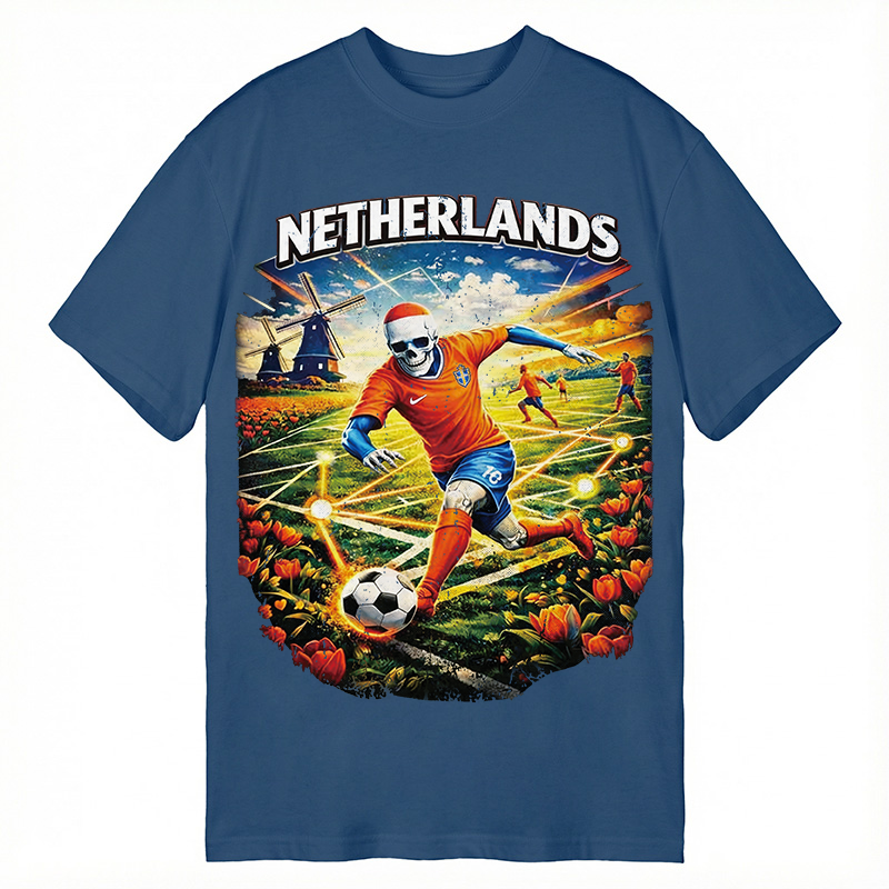 Modecanvas Holland Football DTG Printing Classic T-Shirt-modecanvas