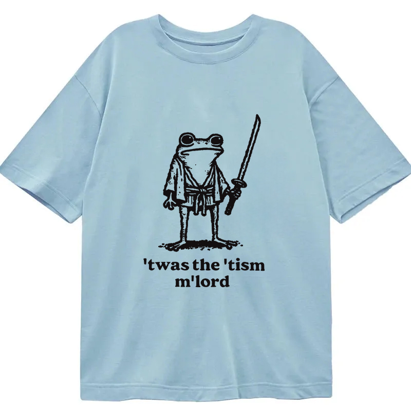 Modecanvas Focused Samurai Frog DTG Printing Classic T-Shirt-modecanvas