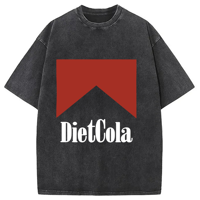 Modecanvas Diet Cola Marlboro Washed T-Shirt